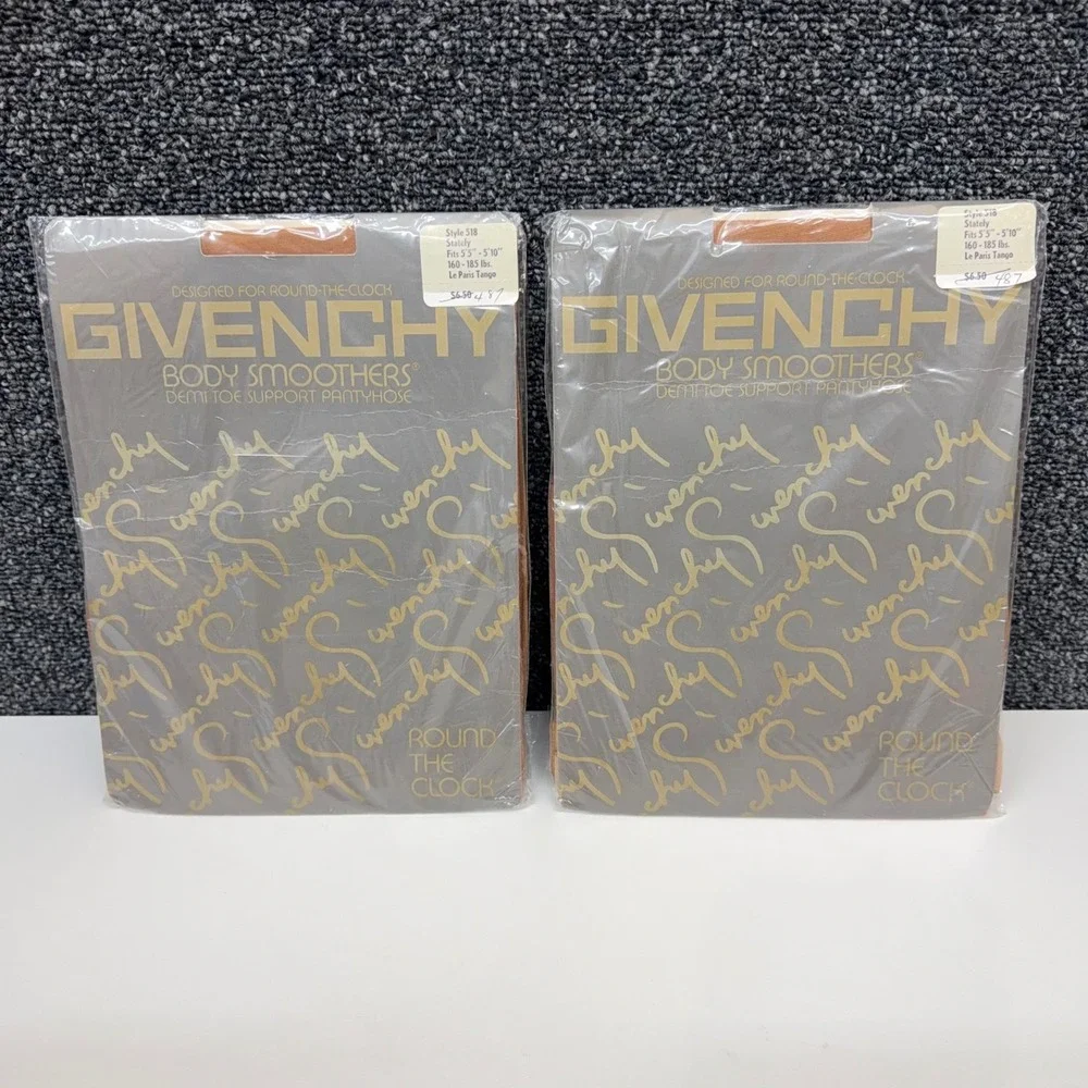 Lot of 2 Givenchy Body Smoothers Pantyhose‎ Stately Le Paris Tango Style 518 NIP